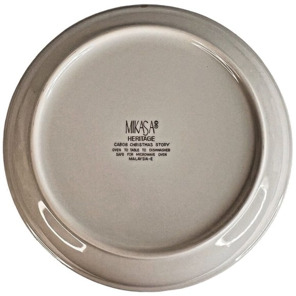 Mikasa Heritage Christmas Story Serving Bowl 9 1/2 IN Large Vegetable VTG CAB08 - Picture 7 of 9